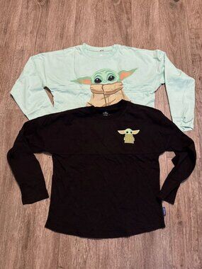 Disney Kids Spirit Jersey XL Disneyland Disney world Baby Yoda Star Wars Lot 2